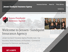 Tablet Screenshot of jensen-sundquist.com